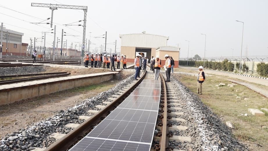 India's First Solar-On-Track System